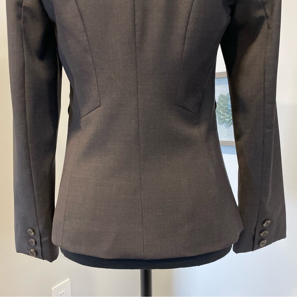 Le Chateau Charcoal Women's Tailored Wool Blazer EUC - Picture 9 of 15